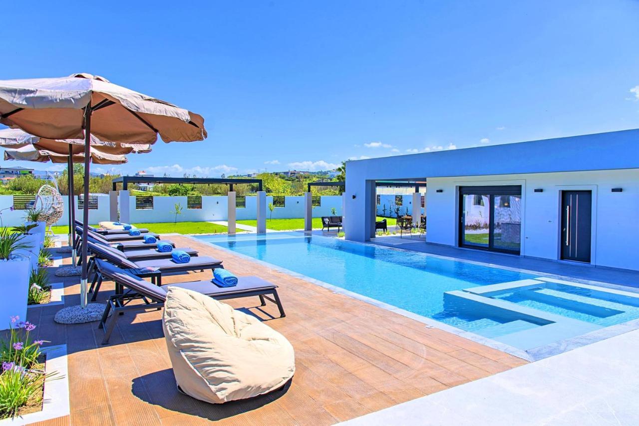 Villa Solaris Heated Pool & Jacuzzi Georgioupoli Exterior photo